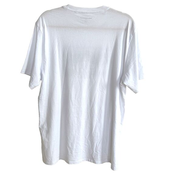 Karl Lagerfeld Mens Graphic Screen Print T Shirt White Slim Fit Size L NWT - Picture 6 of 6